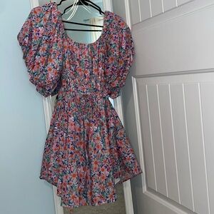 Altar'd State Dress - Pink, Blue, and Orange Floral